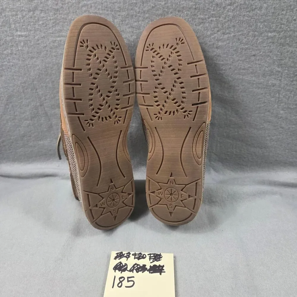 White-mountain Men's Tan and Brown Boat-shoes